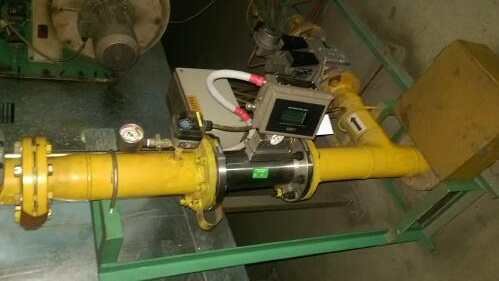 法蘭式氣體渦輪流量計現(xiàn)場安裝使用圖