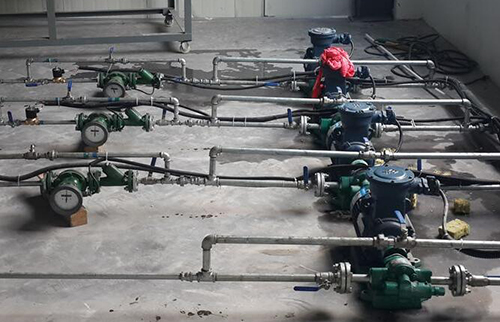 防爆腰輪流量計(jì)現(xiàn)場(chǎng)安裝使用圖